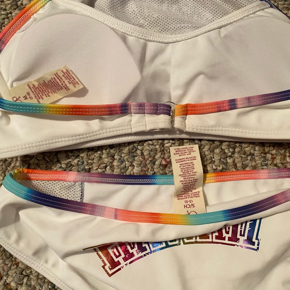 OP Hawaii Exclusive Bikini Rainbow White - Picture 3 of 4